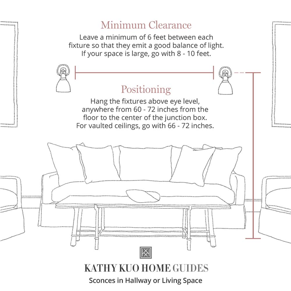 John-Richard Curled Hollywood Regency Gold Iron 2 Light Sconce|