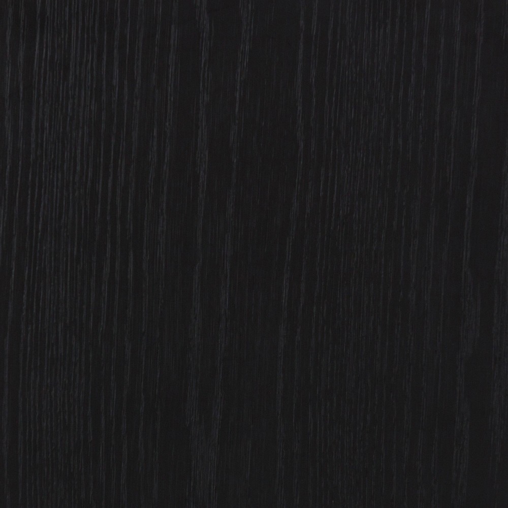 Clarence Rustic Lodge Matte Black Oak Wood Clear Glass 3 Door Sideboard|