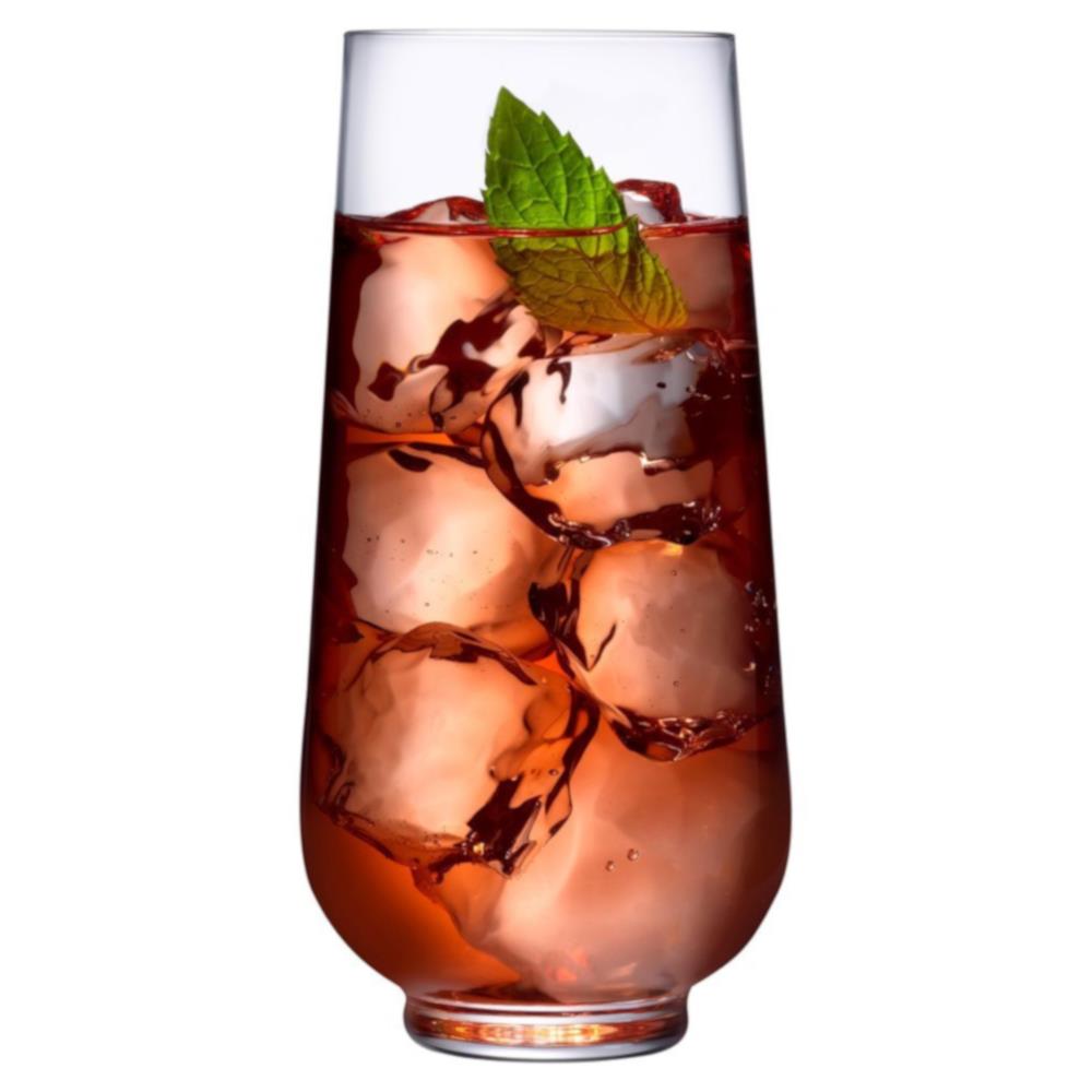 Hepburn Modern Classic Clear Crystal Long Drink Glass - Set of 4|