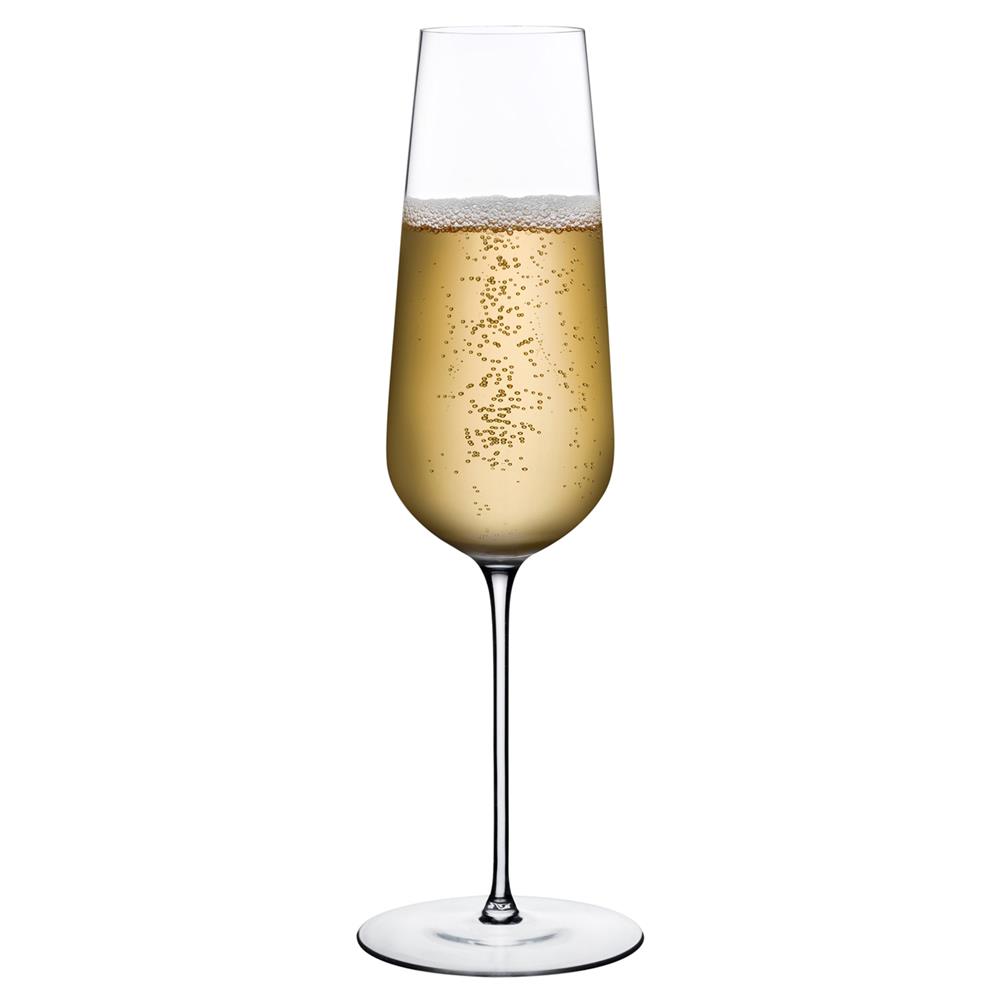 Stem Zero Modern Classic Clear Crystal Flute Champagne Glass|