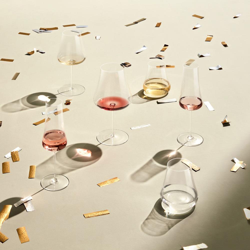 Stem Zero Modern Classic Clear Crystal Flute Champagne Glass|