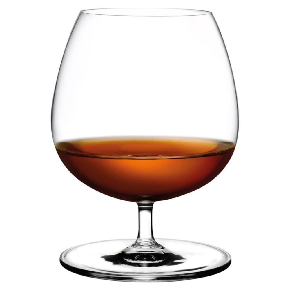 Vintage Modern Classic Clear Crystal Small Cognac Glass - Set of 2|