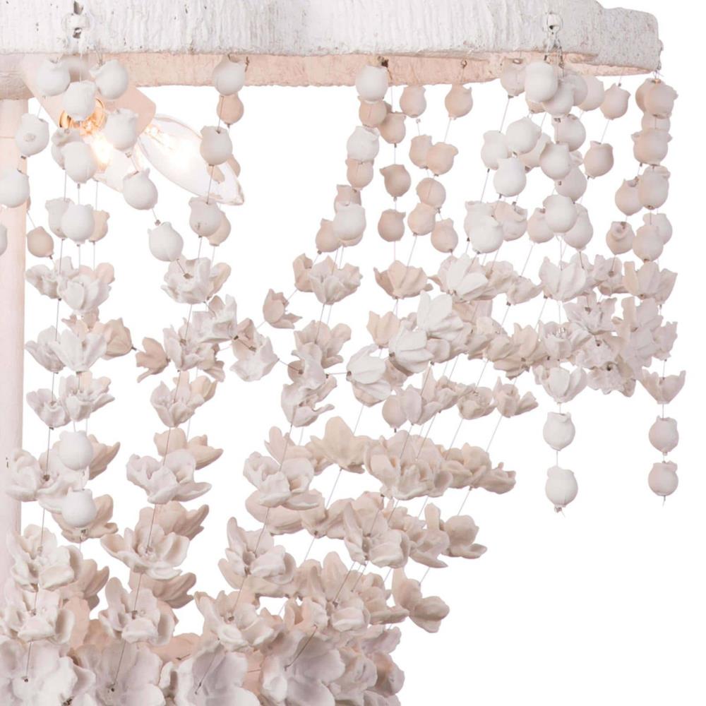 Vanessa White Resin Chandelier|