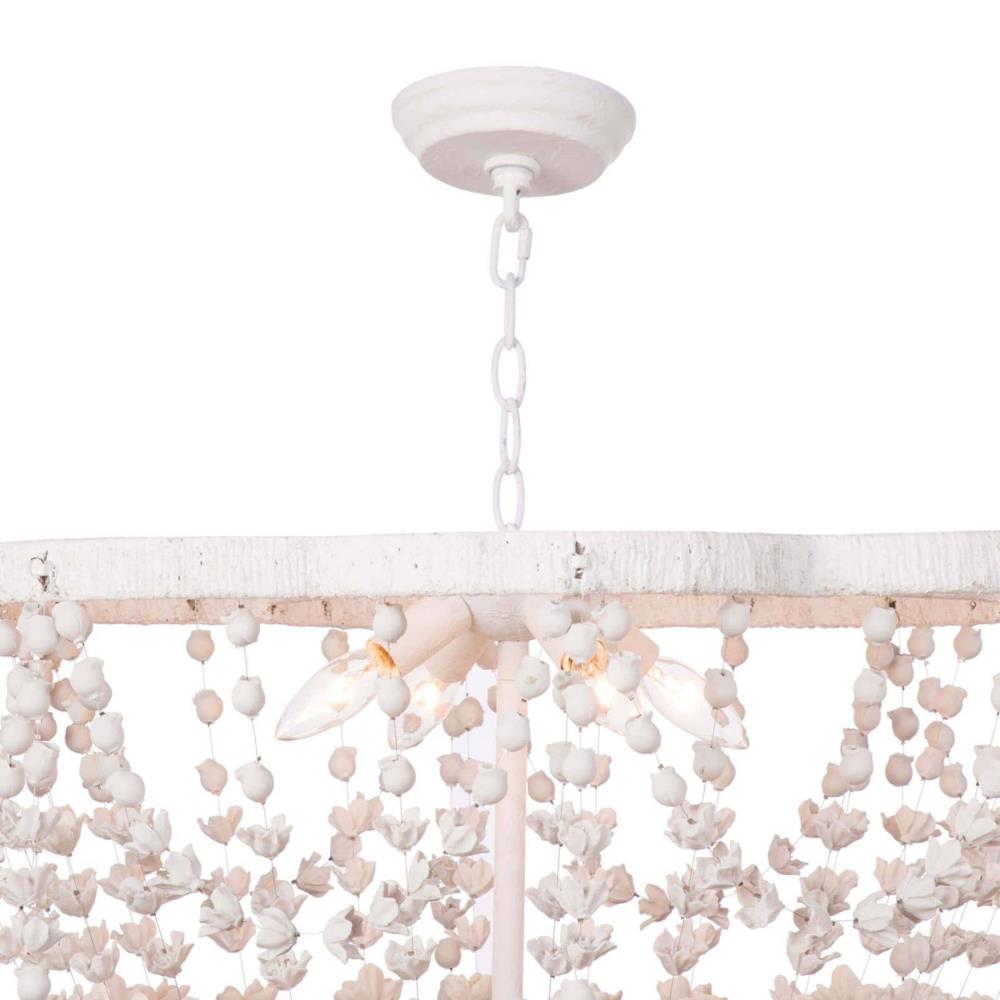 Vanessa White Resin Chandelier|