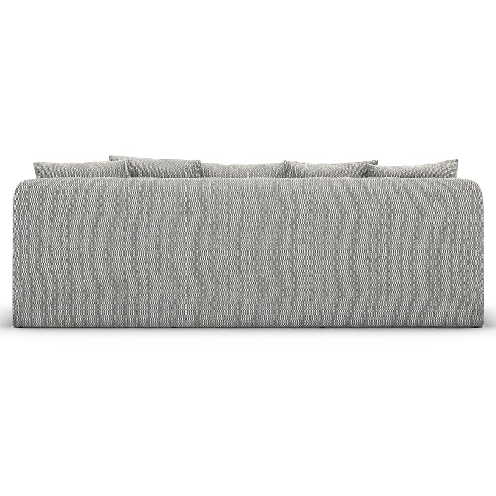 Cassandra Modern Classic Grey Slipcovered Outdoor Sofa - 92"W|