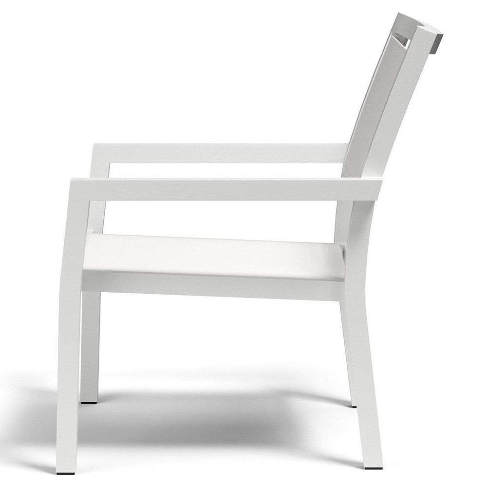 Jace Industrial Grey Performance Sling Outdoor Lounge Arm Chair|