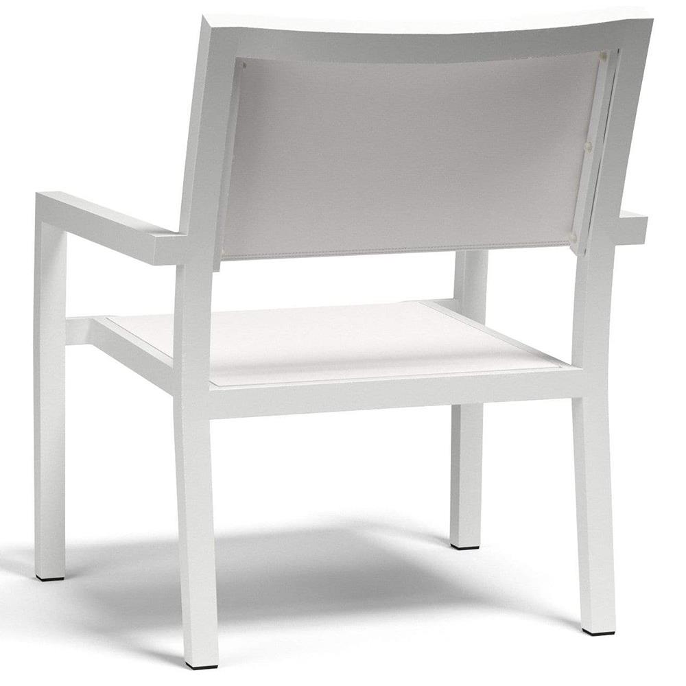 Jace Industrial Grey Performance Sling Outdoor Lounge Arm Chair|