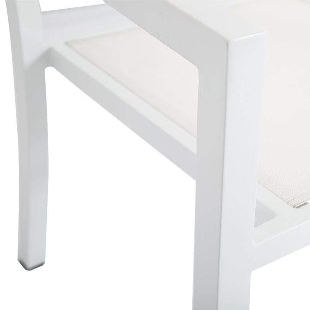 Jace Industrial Grey Performance Sling Outdoor Lounge Arm Chair|