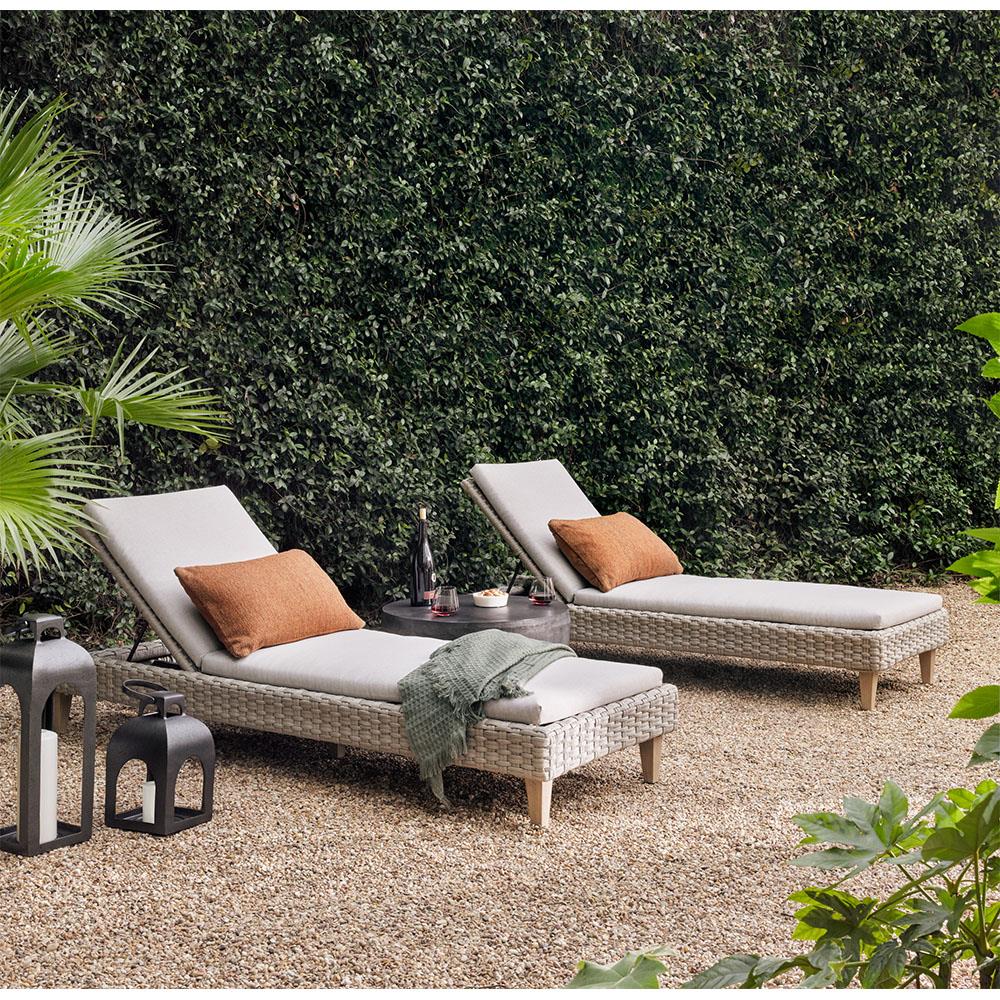 Bailey Industrial Loft Grey Aluminum Round Drum Outdoor End Table|