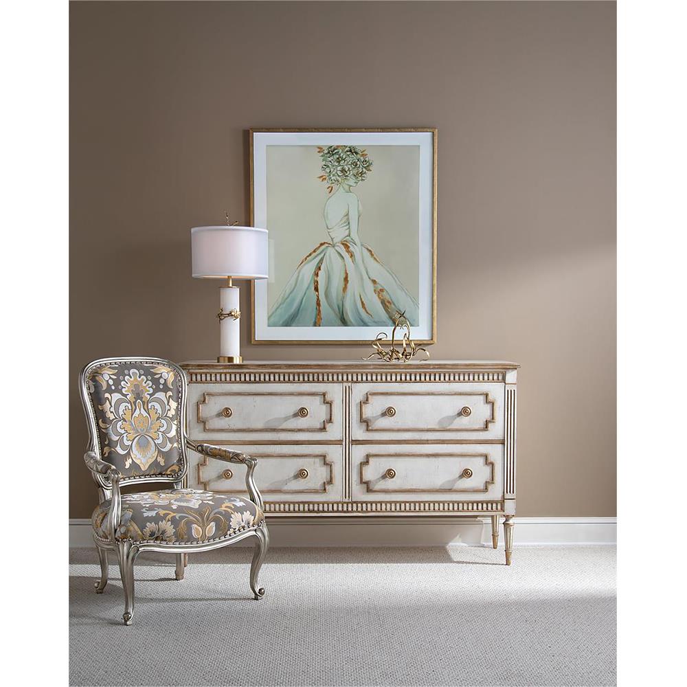 John-Richard Corsini French Country White Wood Gold Accent 4