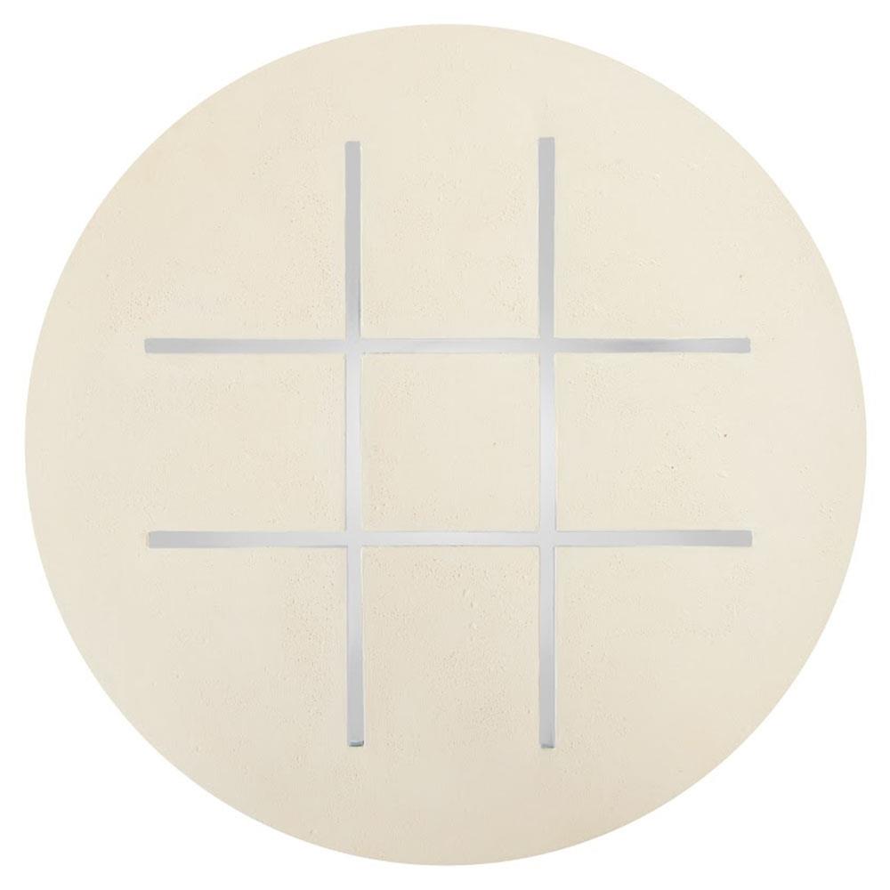 Harlow Coastal Off White Resin Tic-Tac-Toe Game|