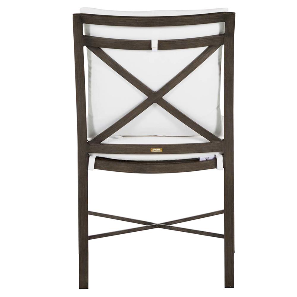 Monaco French Slate Grey Aluminum Outdoor Dining Arm Chair|