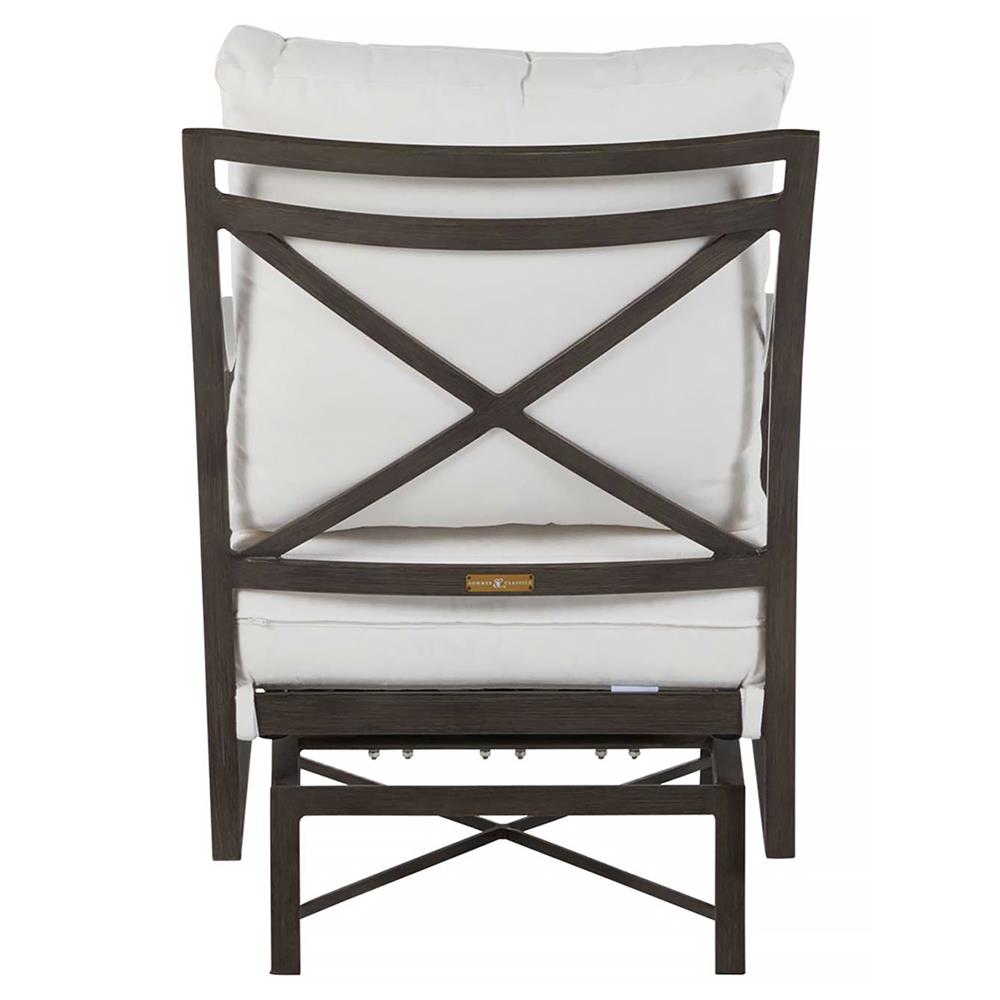 Monaco French Slate Grey Aluminum Spring Outdoor Lounge Chair|