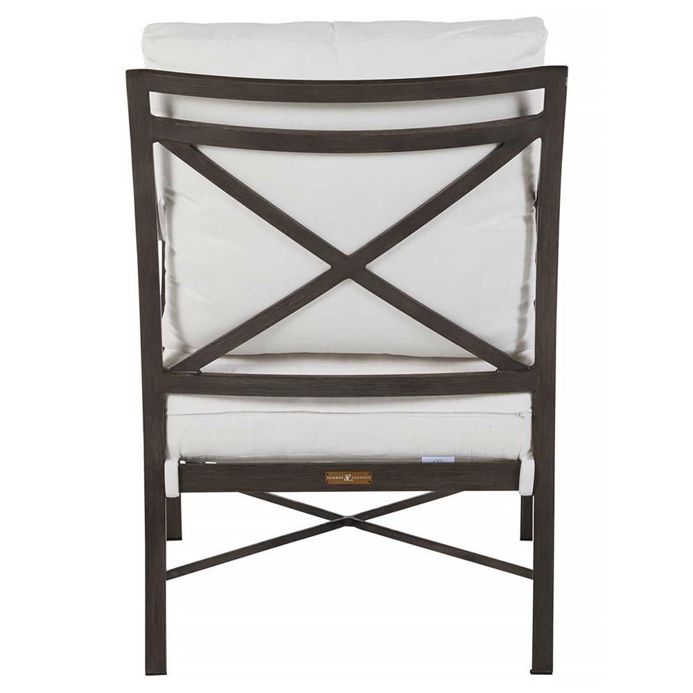 Monaco French Slate Grey Aluminum Spring Outdoor Lounge Chair|