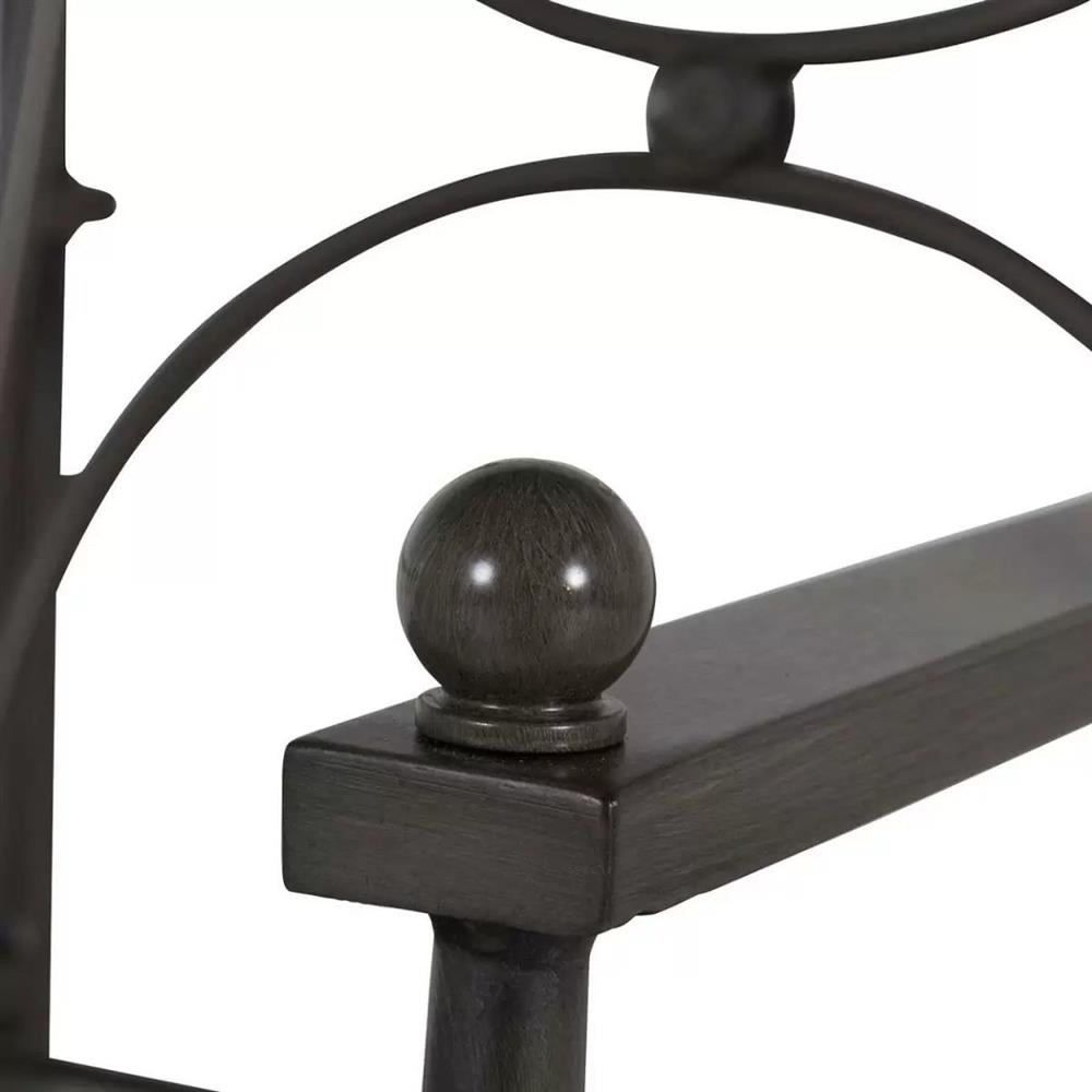 Roma Slate Grey Gold Aluminum White Cushion Outdoor Dining Chair|