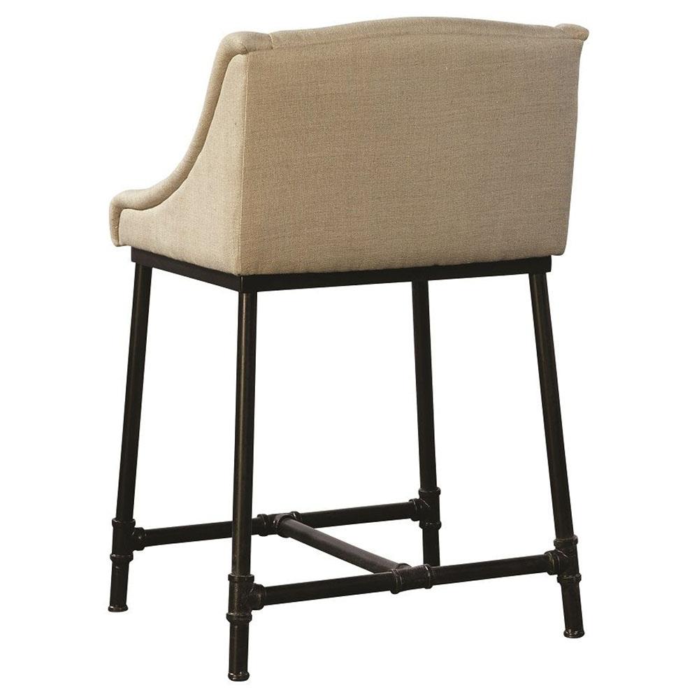 Andrew Modern Classic Black Iron Beige Performance Cushion