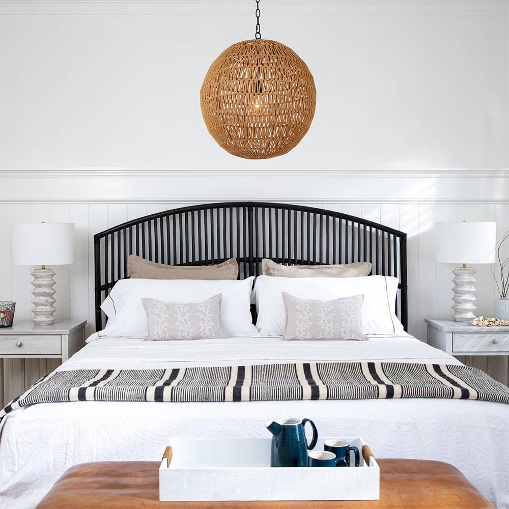 Nova White Wood Table Lamp|