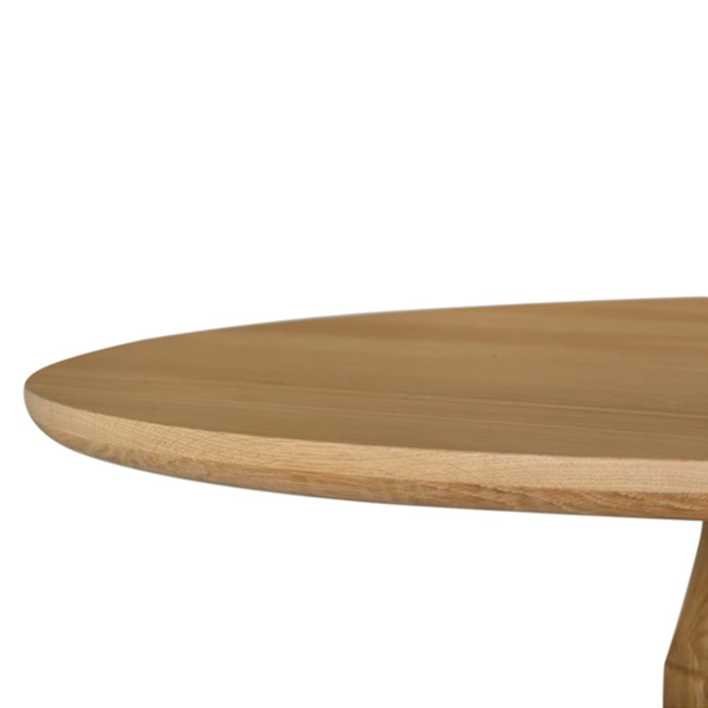 Rowel Rustic Lodge Brown Oak Wood Round Dining Counter Table - 36"W|