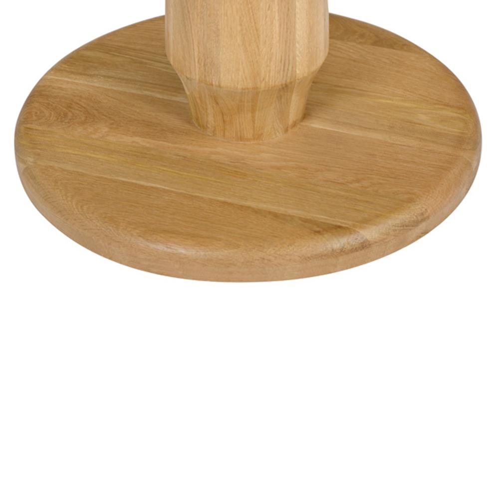 Rowel Rustic Lodge Brown Oak Wood Round Dining Counter Table - 36"W|