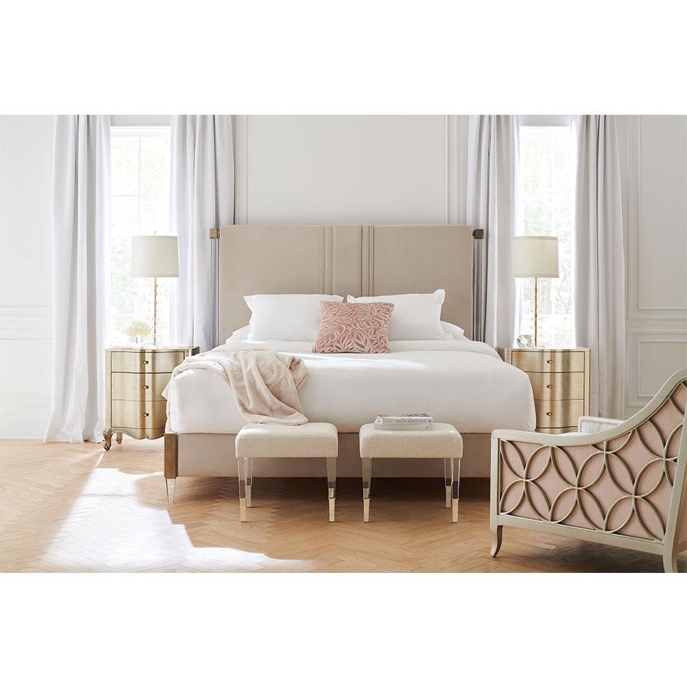 Anders Modern Cream Performance Acrylic Stool|