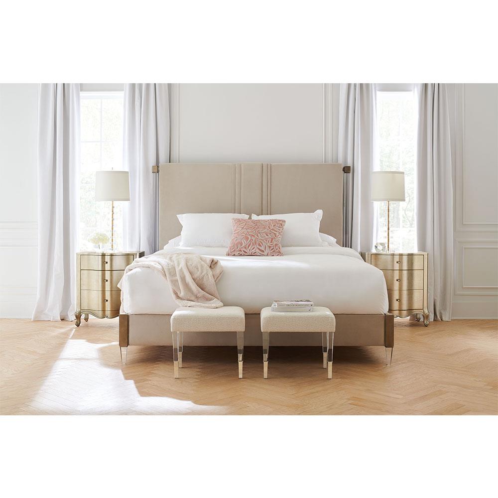 Anders Modern Cream Performance Acrylic Stool|