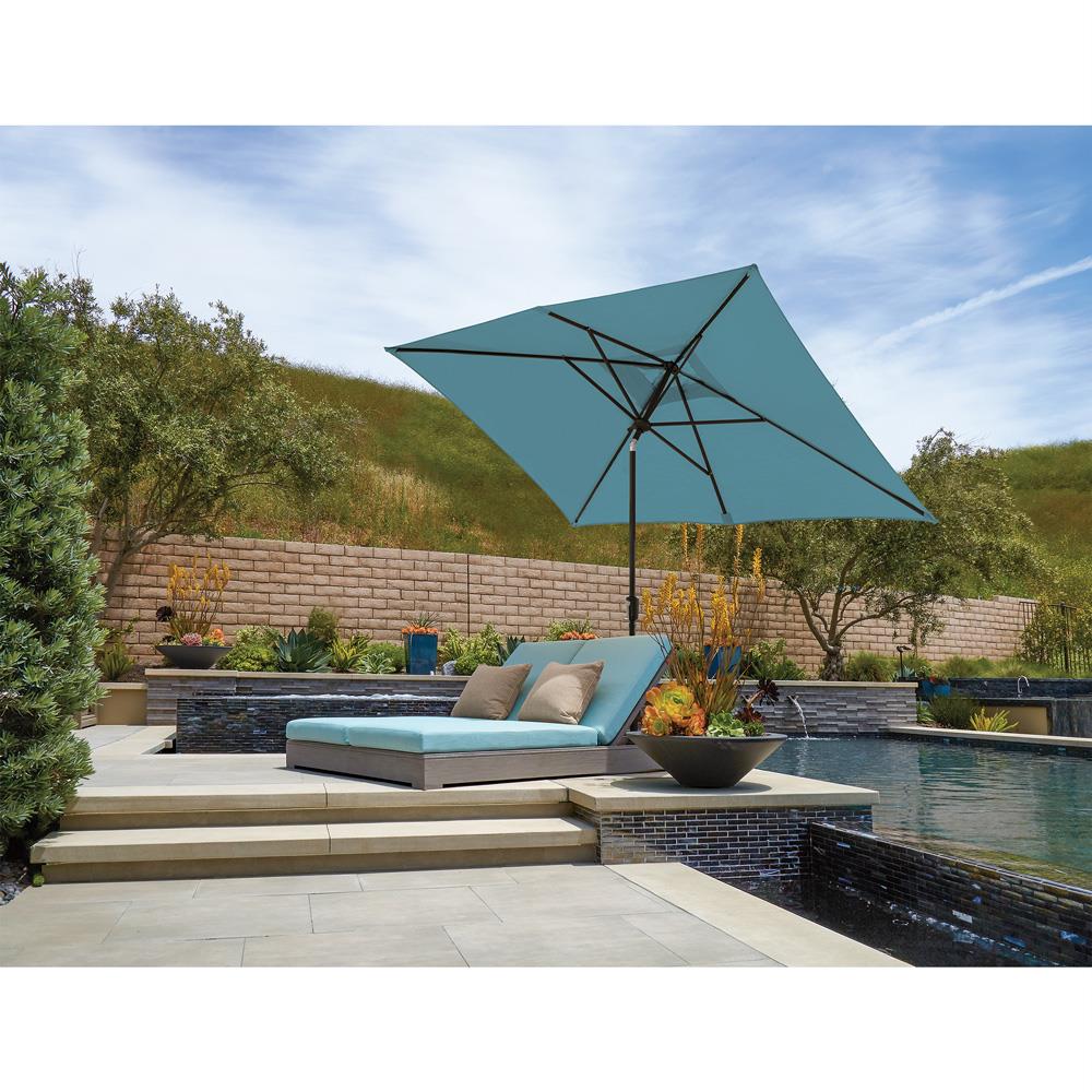 green sunbrella patio umbrella Amish Finch 7' Tilt Umbrella delivers more shade than ever before The Grande Square - Sunbrella