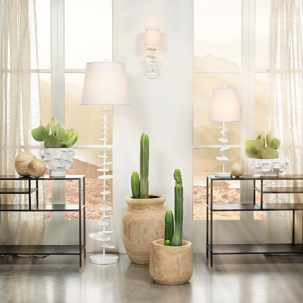 Blake Coastal Brown Wood Textured Basin Vase|