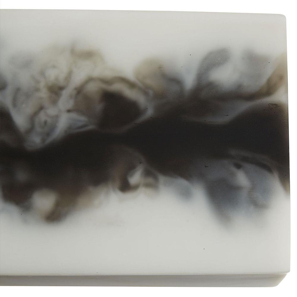 Hollie Modern Black And White Resin Decorative Boxes - Set of 2|