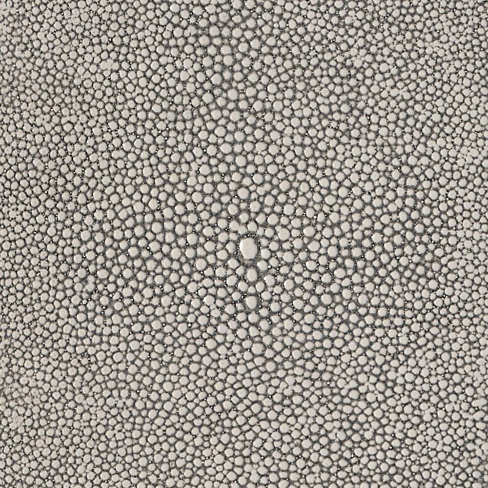 Morand Modern Grey Faux Shagreen Antique Brass Metal 6 Drawer Dresser|