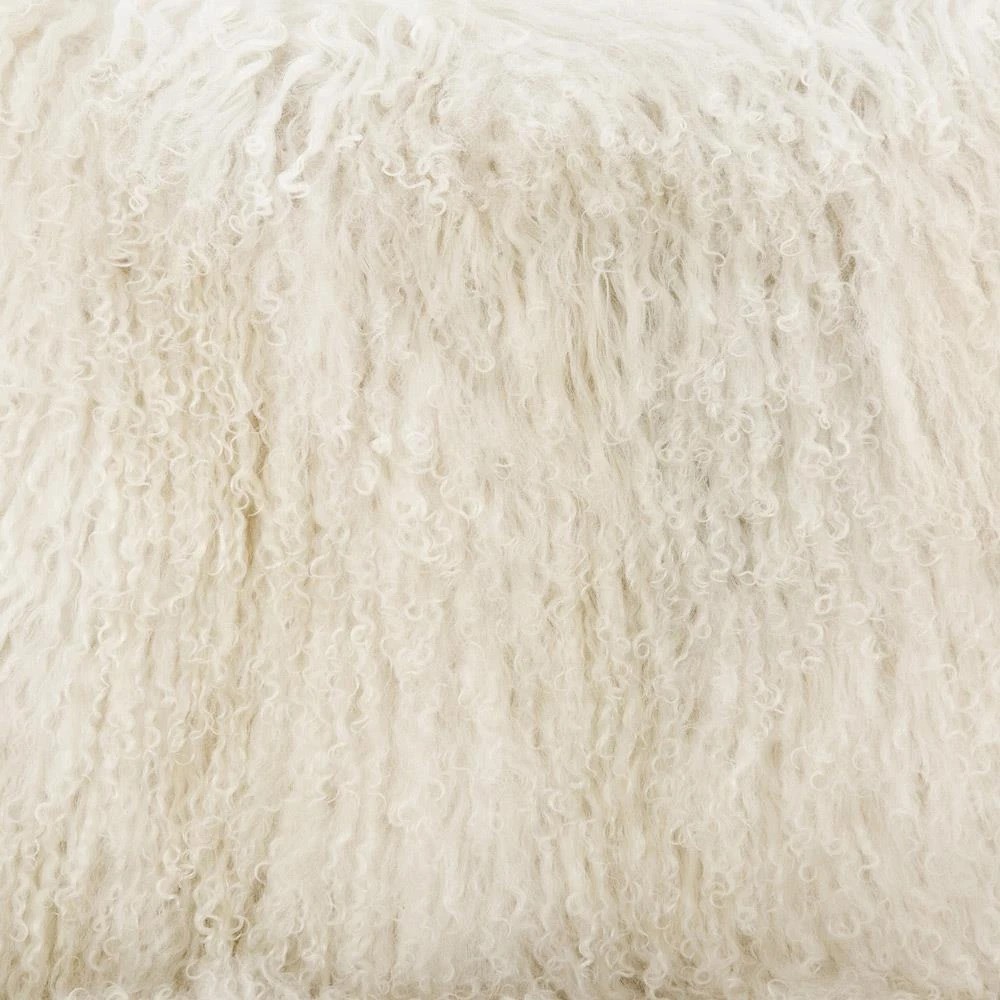 Everleigh Rustic Lodge White Fur Natural Oak Living Room Arm Chair