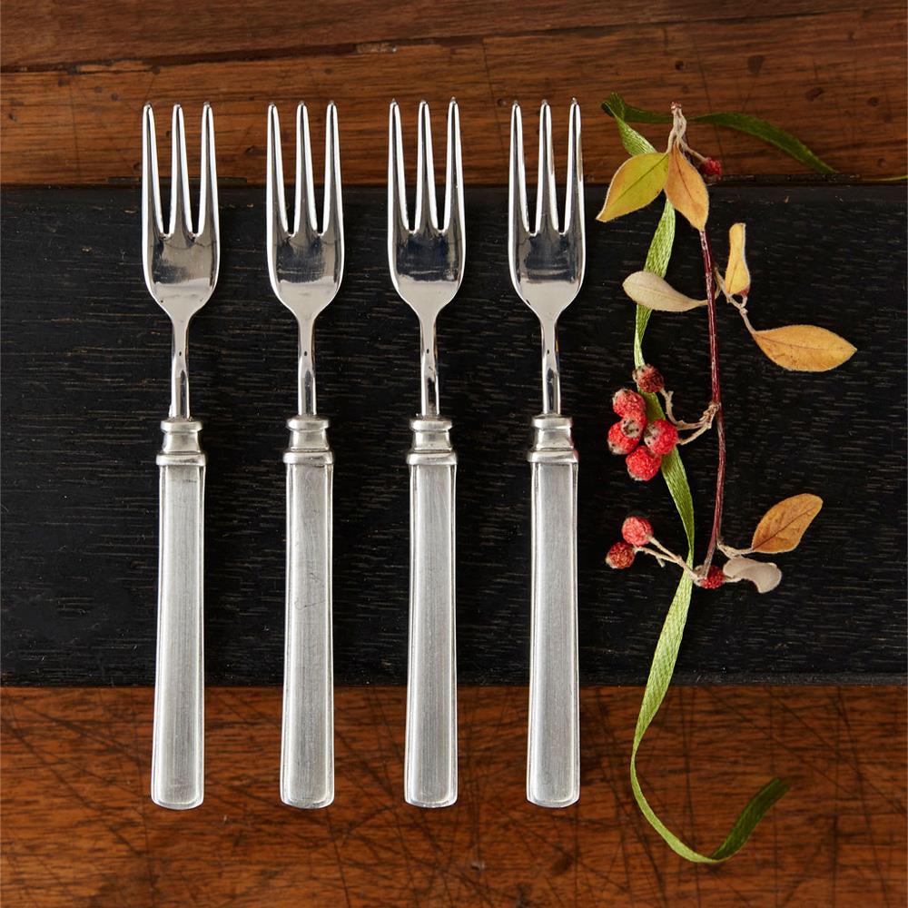 MATCH Modern Gabriella Pewter Cocktail Fork - Set of 4|