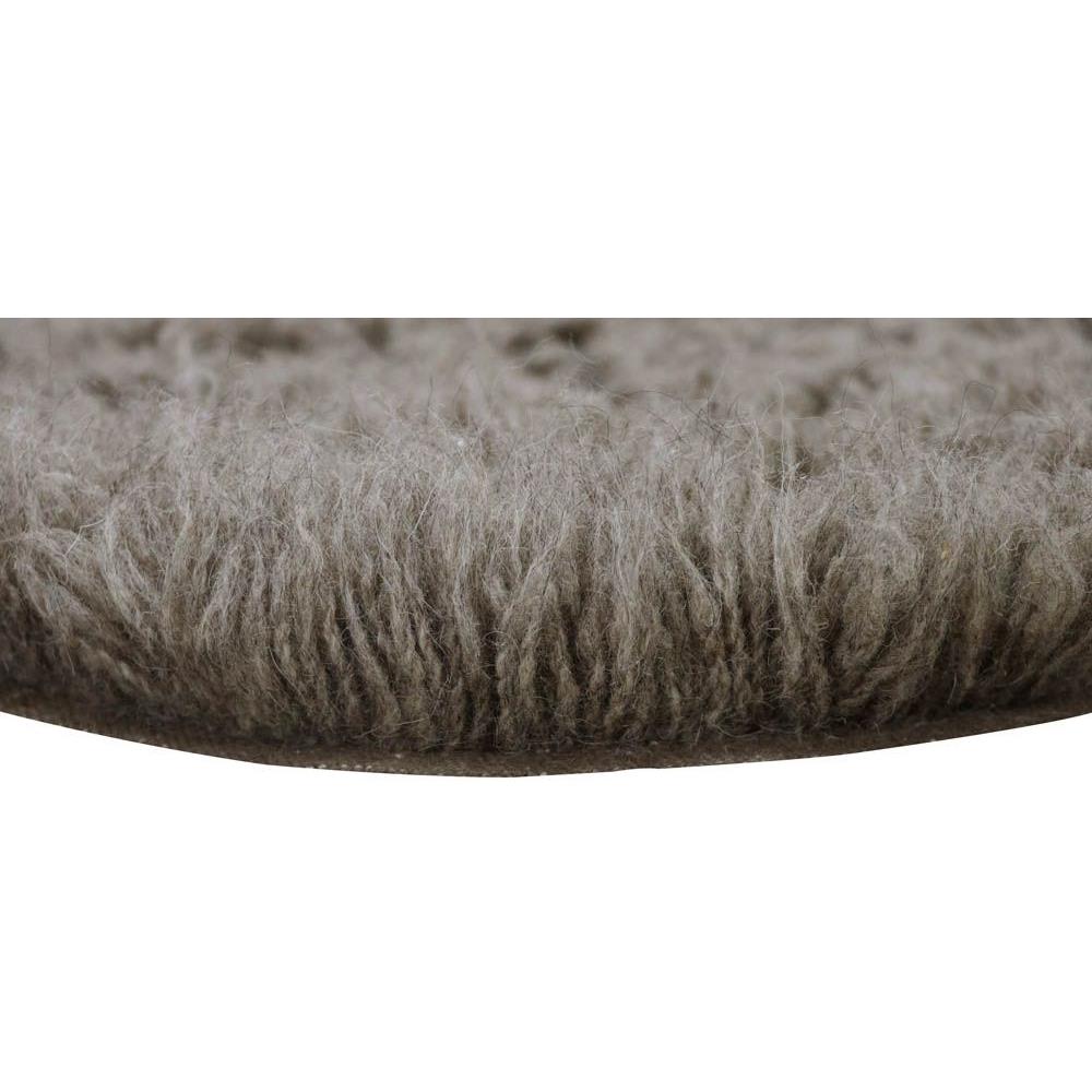 Woolly Modern Grey Wool Shag Washable Rugs - 2'5"x3' 7"|