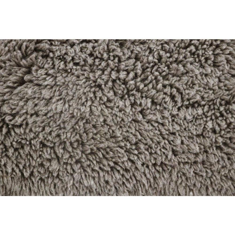 Woolly Modern Grey Wool Shag Washable Rugs - 2'5"x3' 7"|