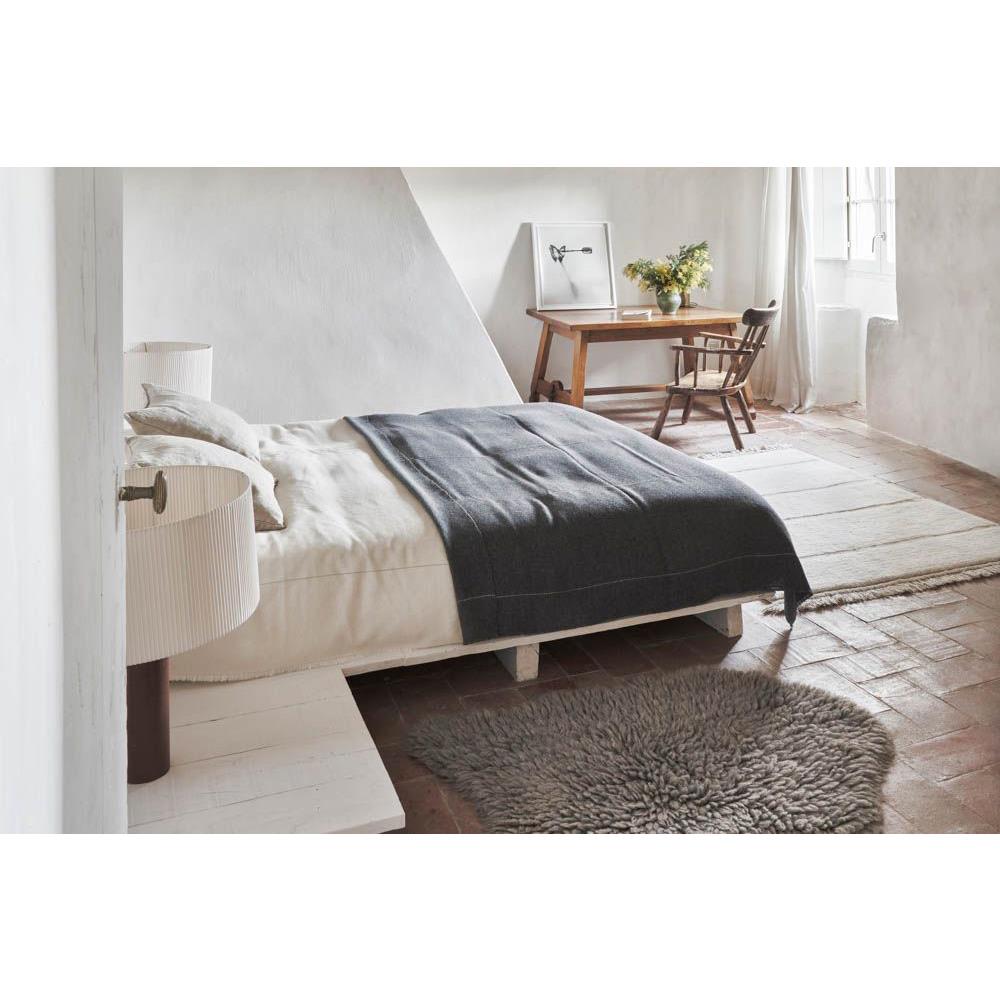 Woolly Modern Grey Wool Shag Washable Rugs - 2'5"x3' 7"|