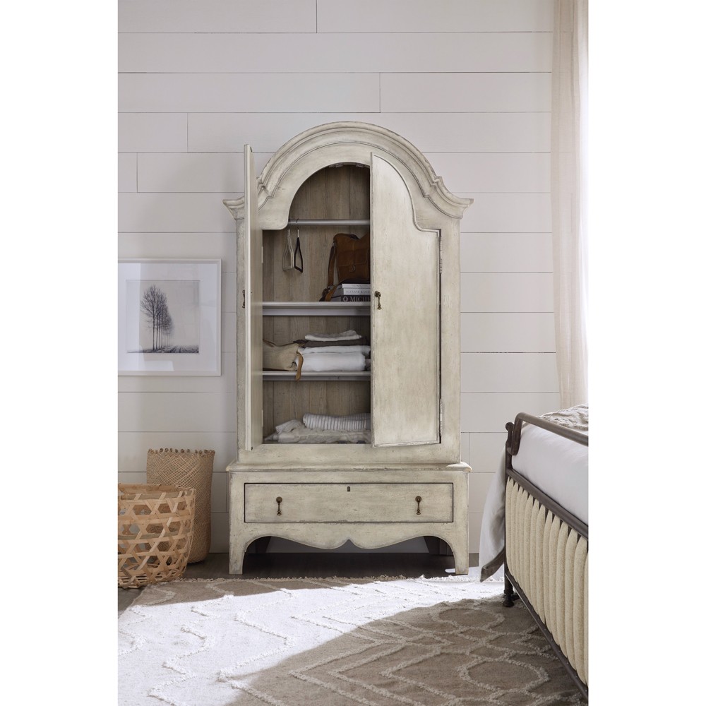 Catrin French Country Cream Maple Wood Wardrobe|