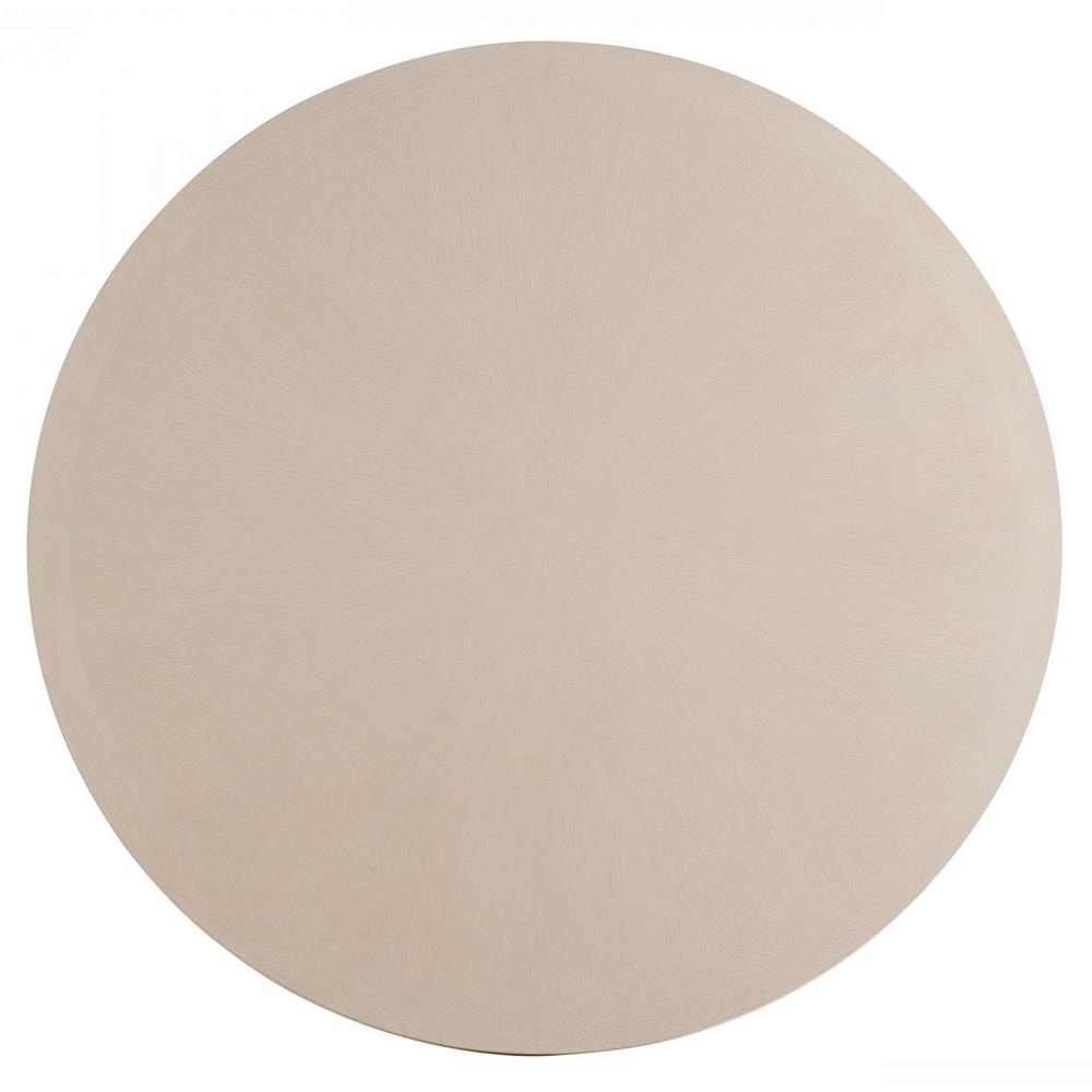 Artesia French Country White Oak Wood Round Game Table|