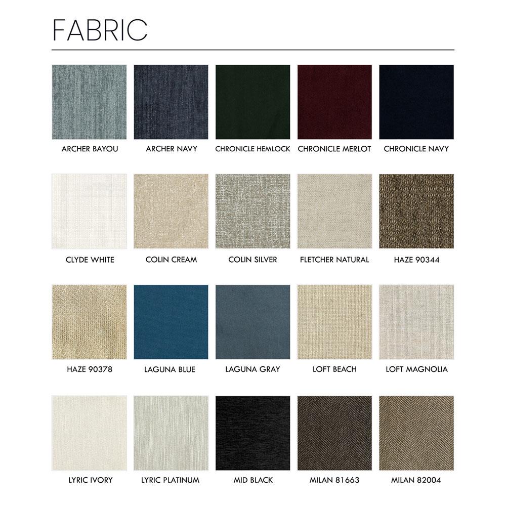 Linnea Modern Lyric Ivory Upholstered Matte Black Iron Wingback Bed - Queen|