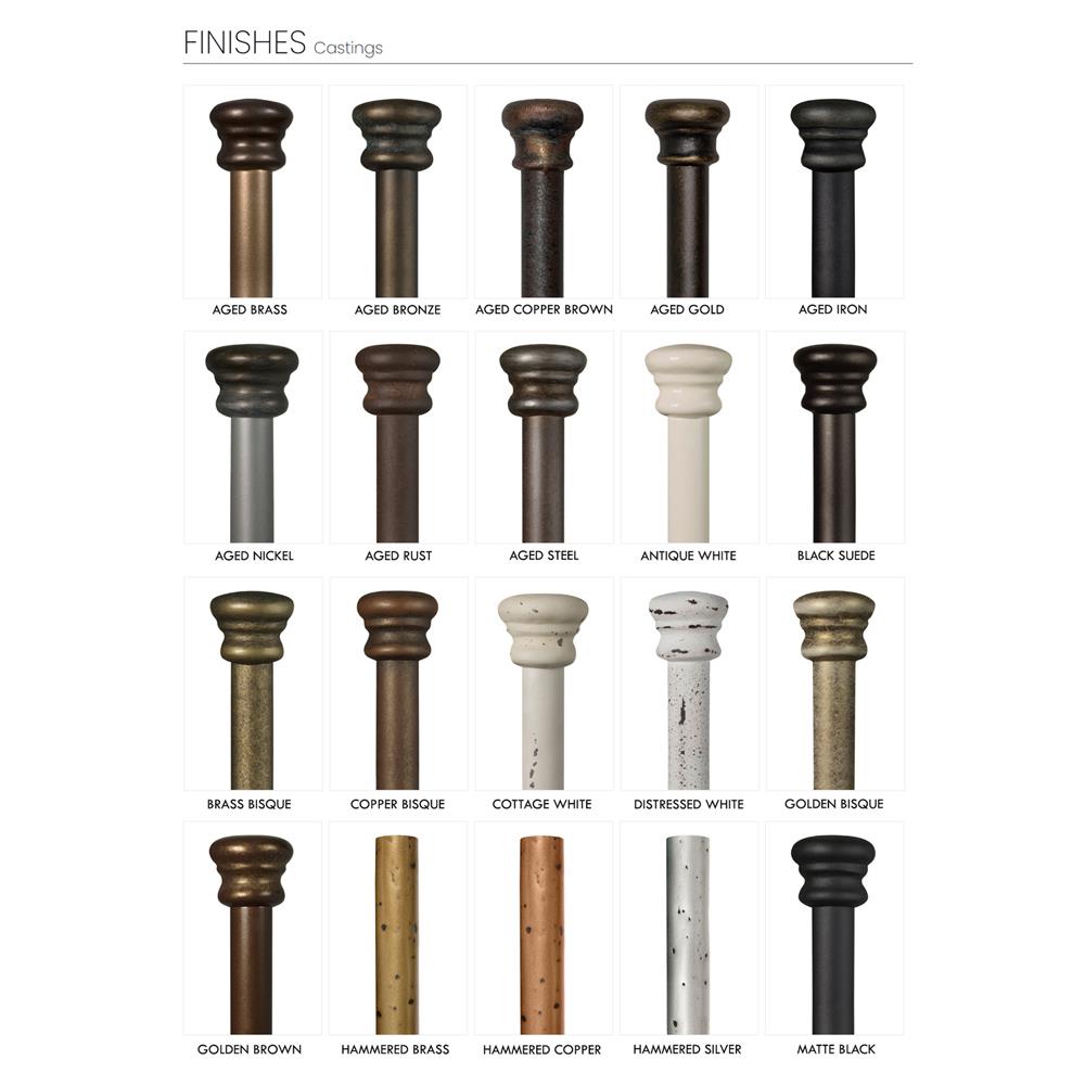 Mileva French Country Aged Brass Iron Bed - Queen|