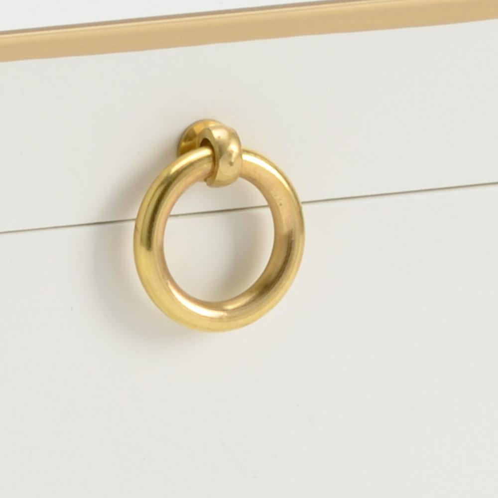 Celeste French Gold Accent Cream Wood Decorative Box|