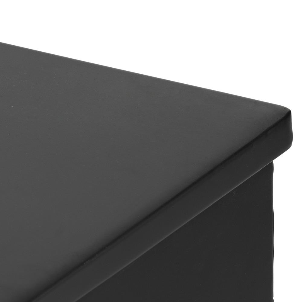 Corden Modern Classic Black Iron Windowpane Sideboard|