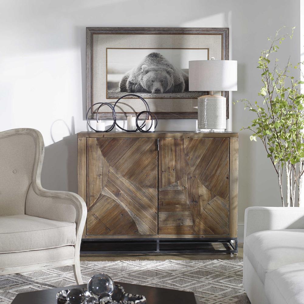 Eli Rustic Lodge Brown Reclaimed Wood Sideboard|