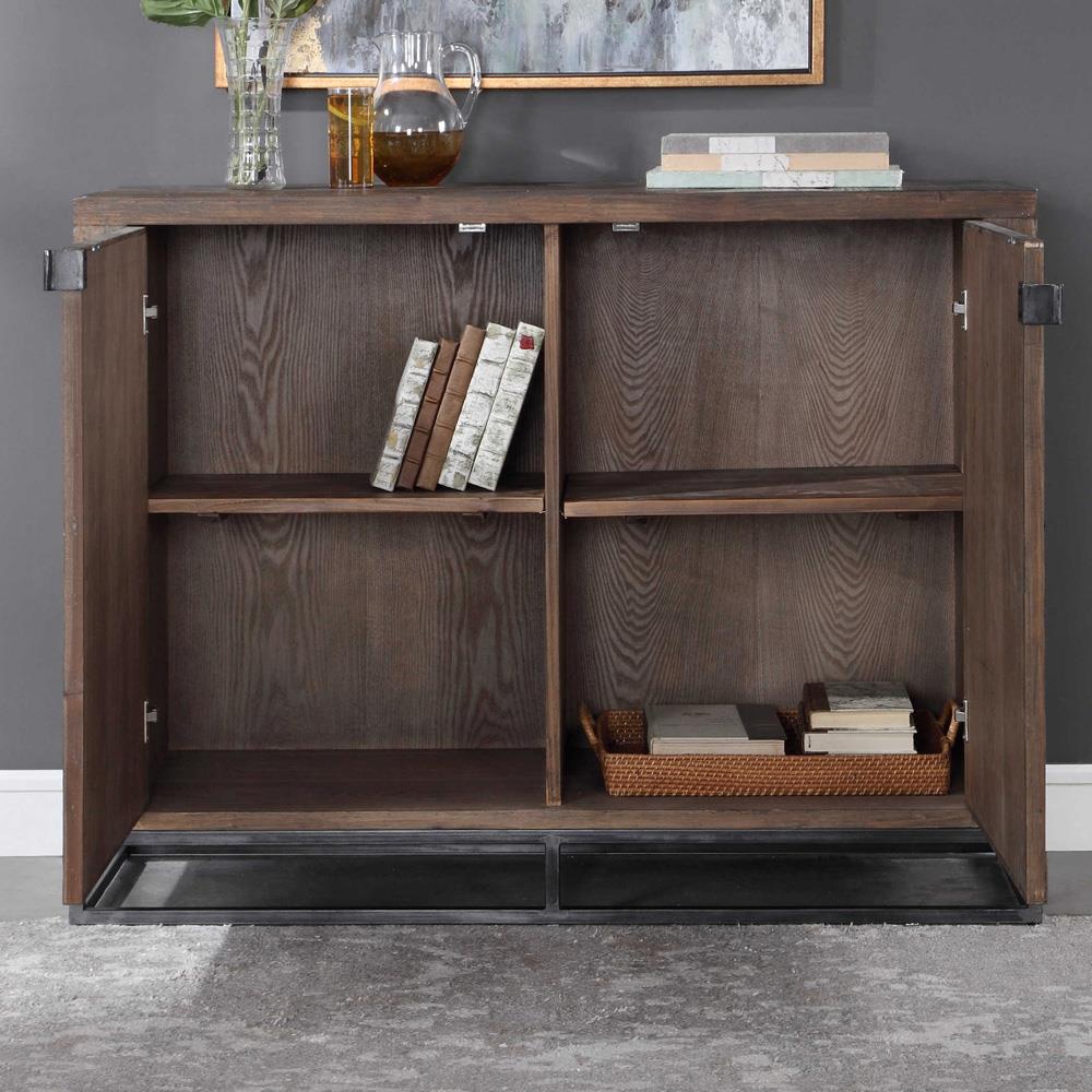 Eli Rustic Lodge Brown Reclaimed Wood Sideboard|