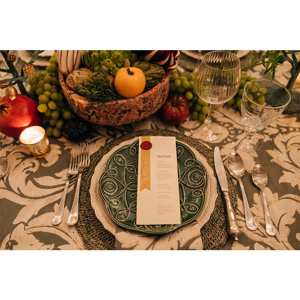 Finezza French Country Cream Ceramic Dinner Plate|