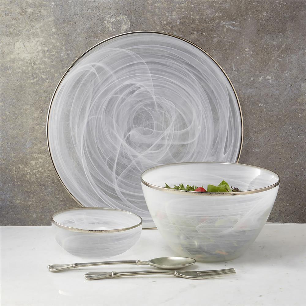 Peltro French Silver Pewter Salad Server Pair|