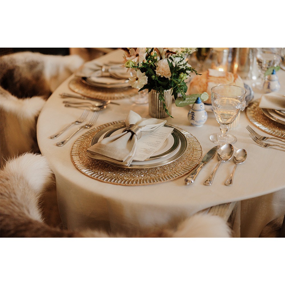 Juliska Berry &amp; Thread Clear Footed Goblet Glass|