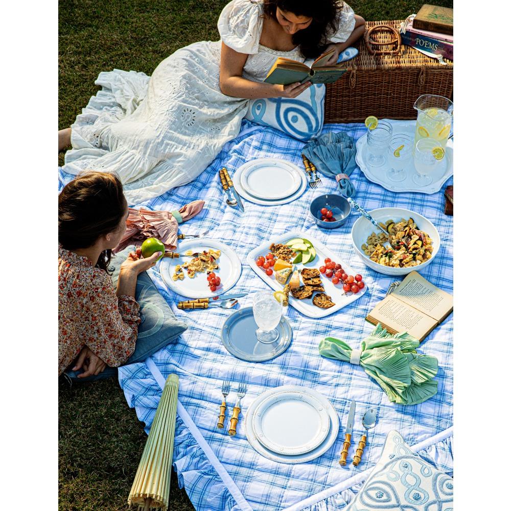 Juliska Berry & Thread Whitewash Melamine Serving Bowl|