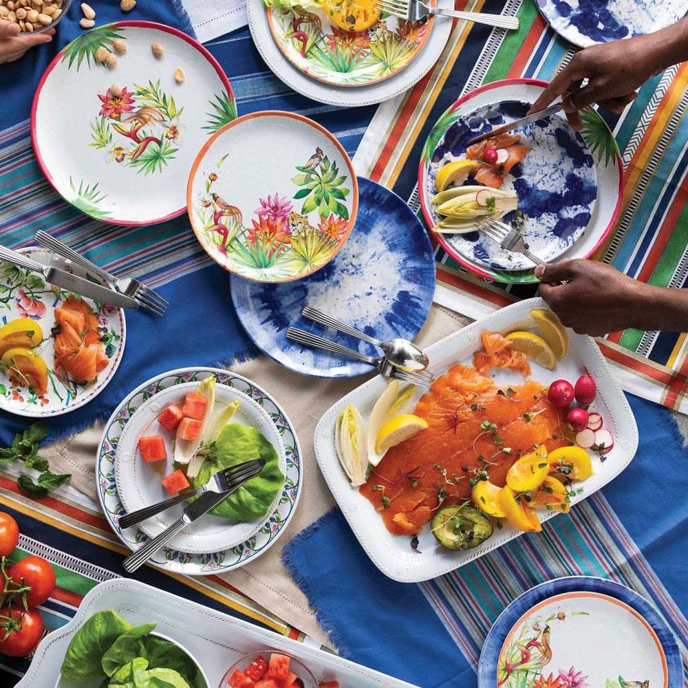 Juliska Berry & Thread Whitewash Melamine Serving Tray|