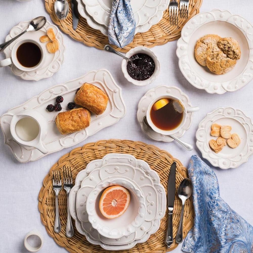 Juliska Berry &amp; Thread Silver Stainless Steel 5 Piece Flatware Set|