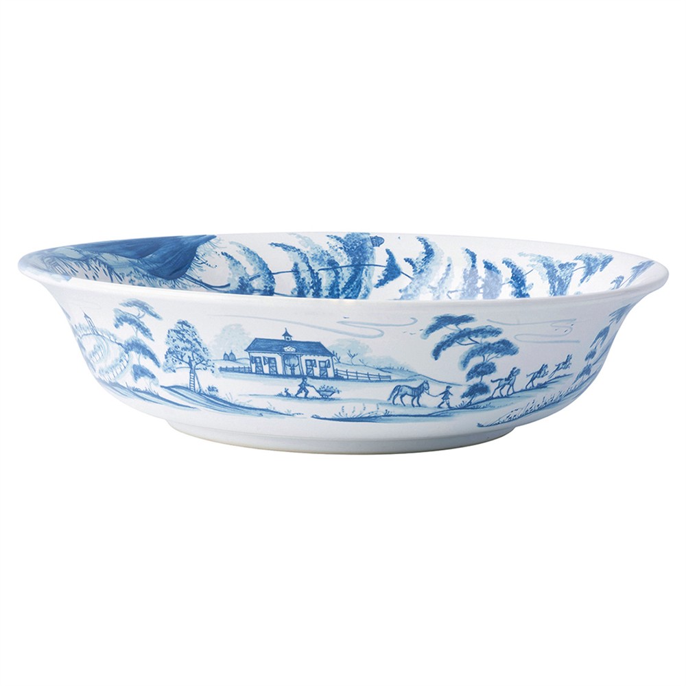 Juliska Country Estate Delft Blue Ceramic Serving Bowl|