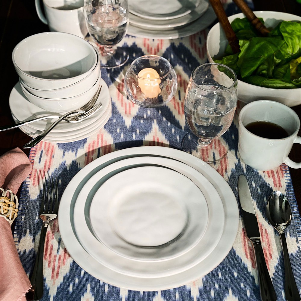 Juliska Puro Modern Classic Whitewash Ceramic Salad Plate|